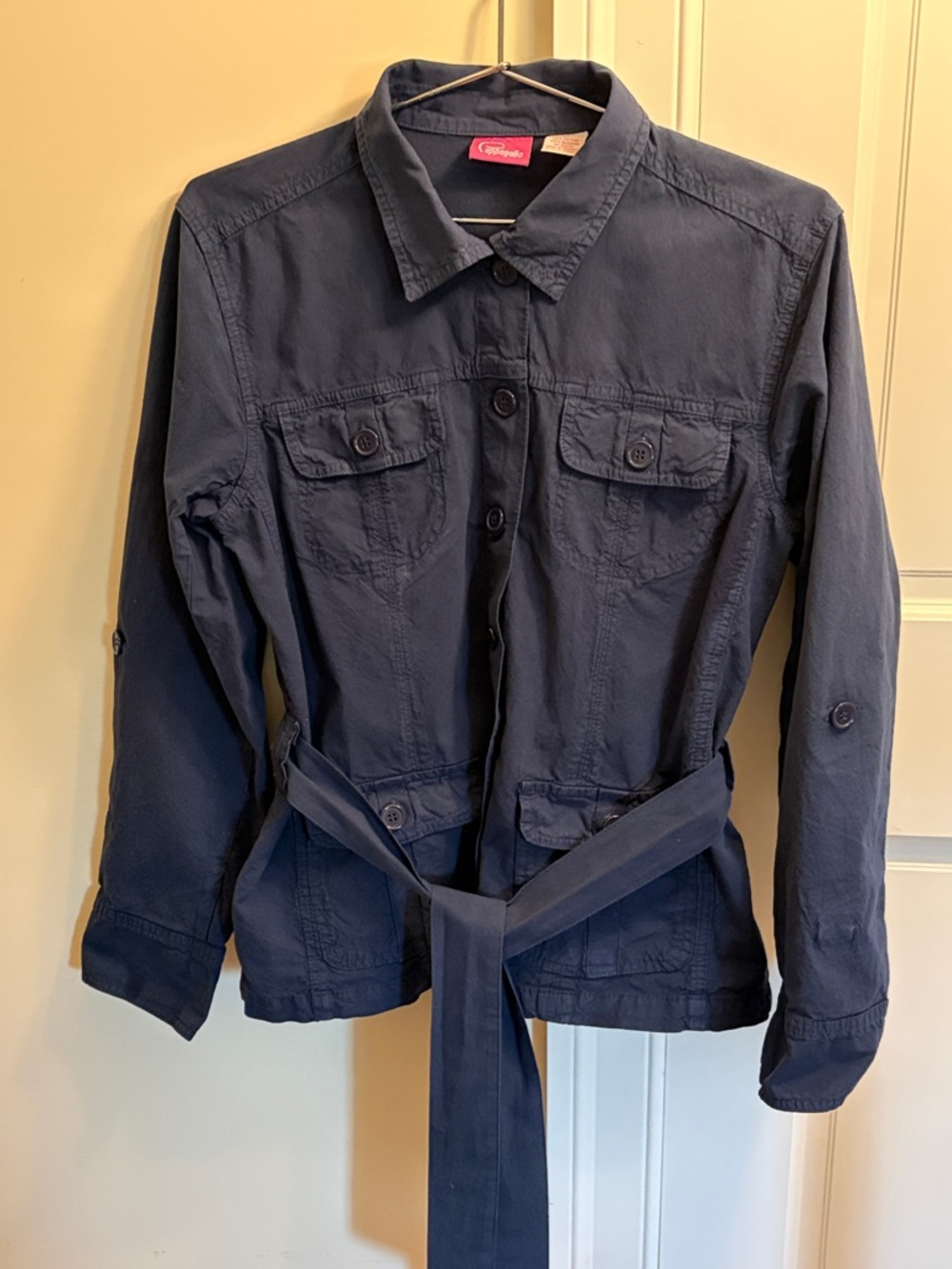 Cappagallo Navy Utility Jacket with Belt